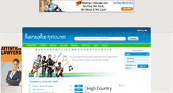 Desktop Screenshot of karaoke-lyrics.net